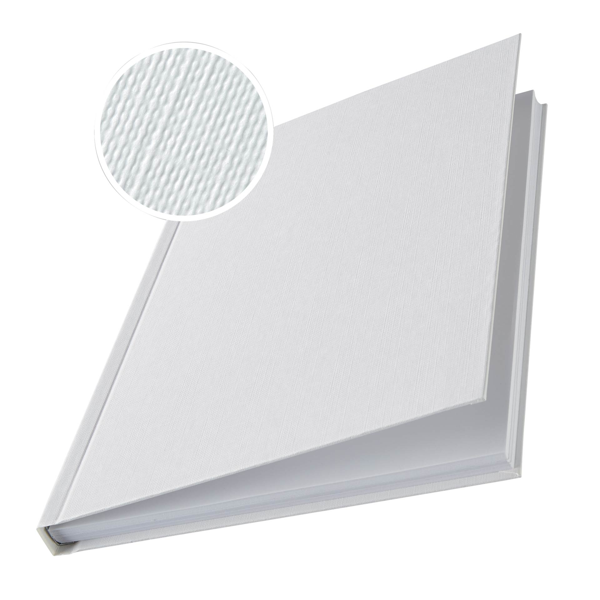 LEITZ Buchbindemappen Hardcover ImpressBind [C] DIN A4, Weiß, 106 bis 140 Seiten, 14,0 mm