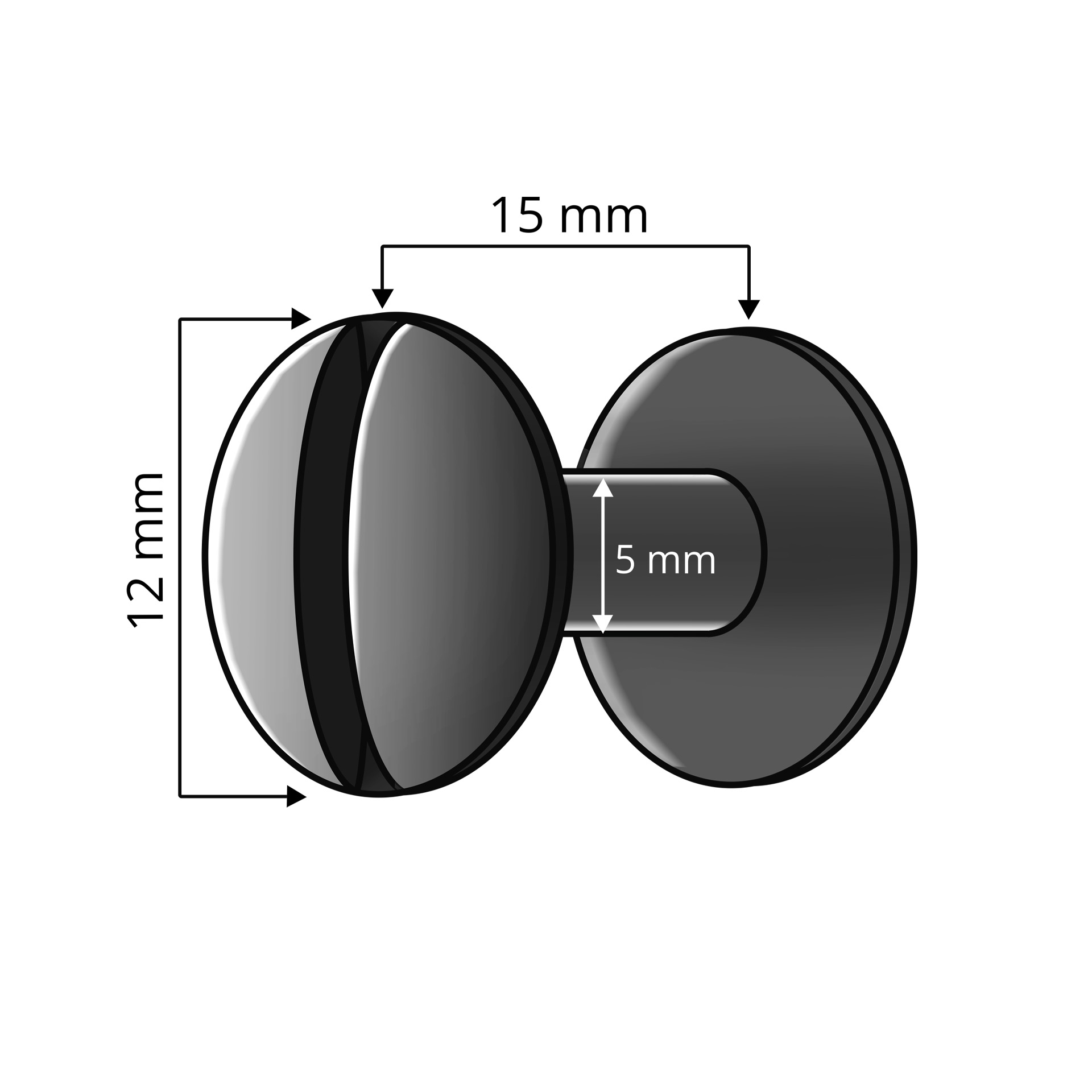 Buchschrauben 15 mm, Kunststoff schwarz matt (für Buchschrauben-Bindung) 1000 Stk Buchschrauben 15 mm, Kunststoff schwarz matt (für Buchschrauben-Bindung) 1000 Stk