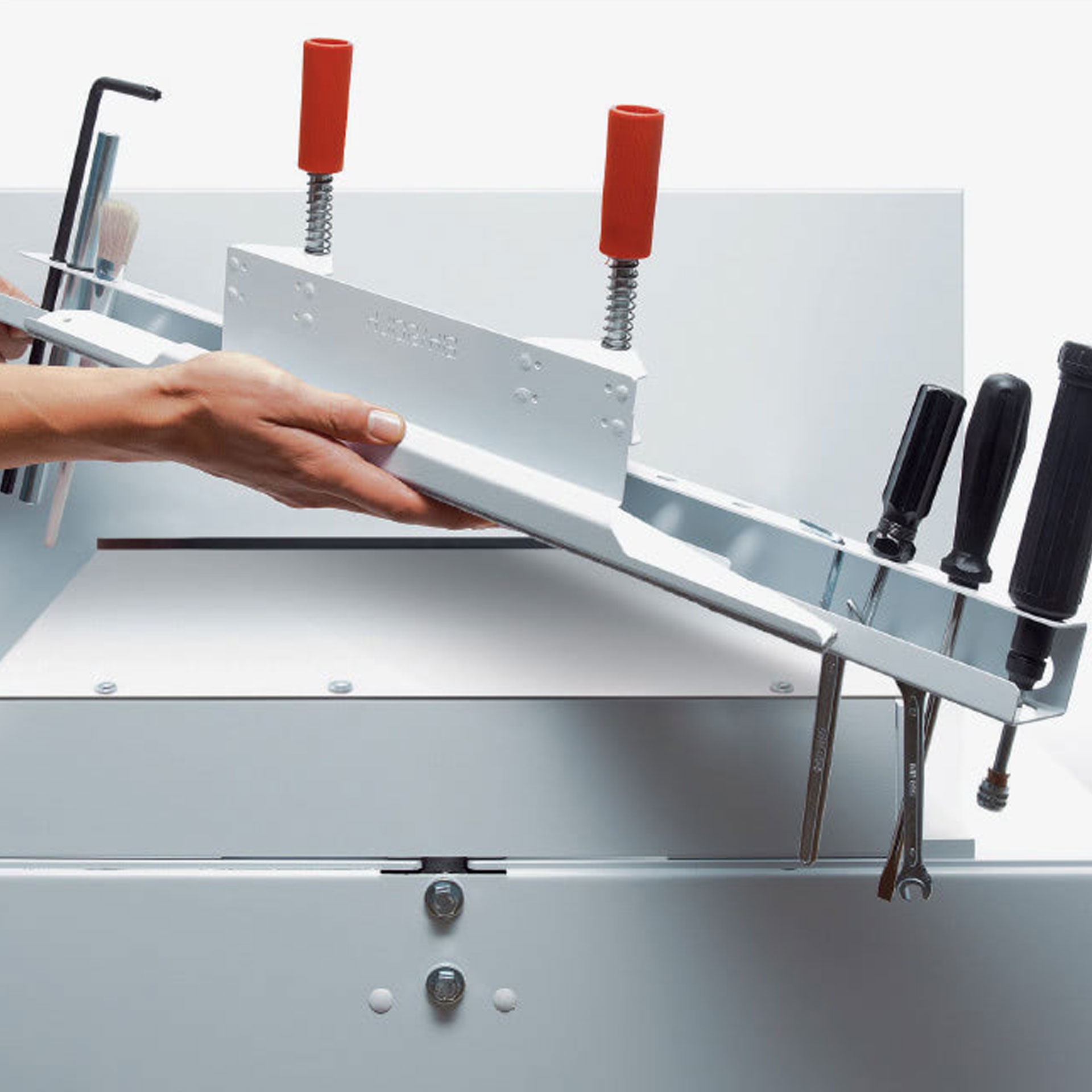 ideal stapelschneider-ansicht-werkzeughalter ideal stapelschneider, ansicht vom werkzeughalter